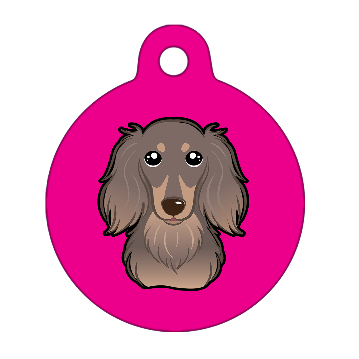 19mm Diameter Tiny Size - Dachshund Dog