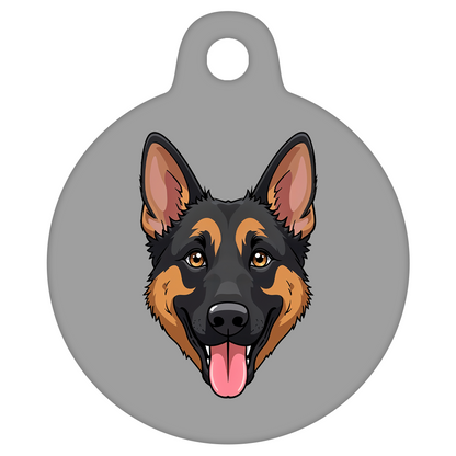 25mm Diameter Small Size - German Shepherd Dog