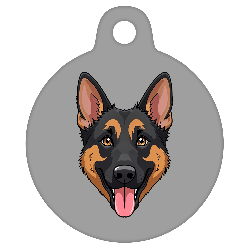 38mm Diameter Large Size - German Shepherd Dog