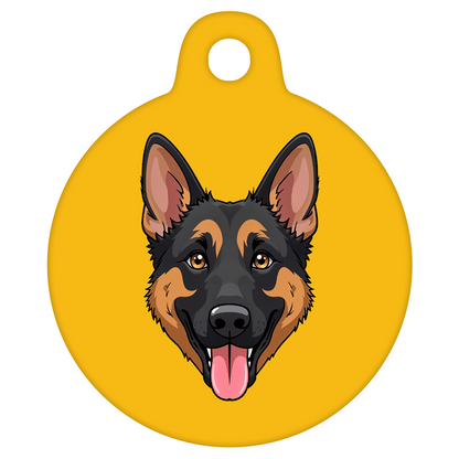 19mm Diameter Tiny Size - German Shepherd Dog