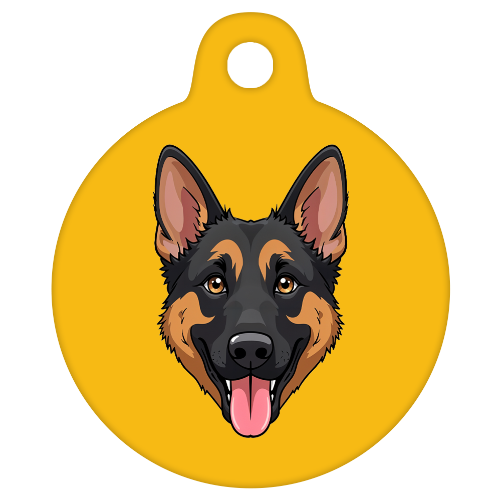 38mm Diameter Large Size - German Shepherd Dog