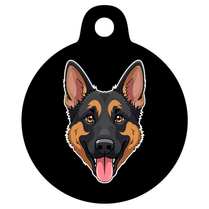 38mm Diameter Large Size - German Shepherd Dog