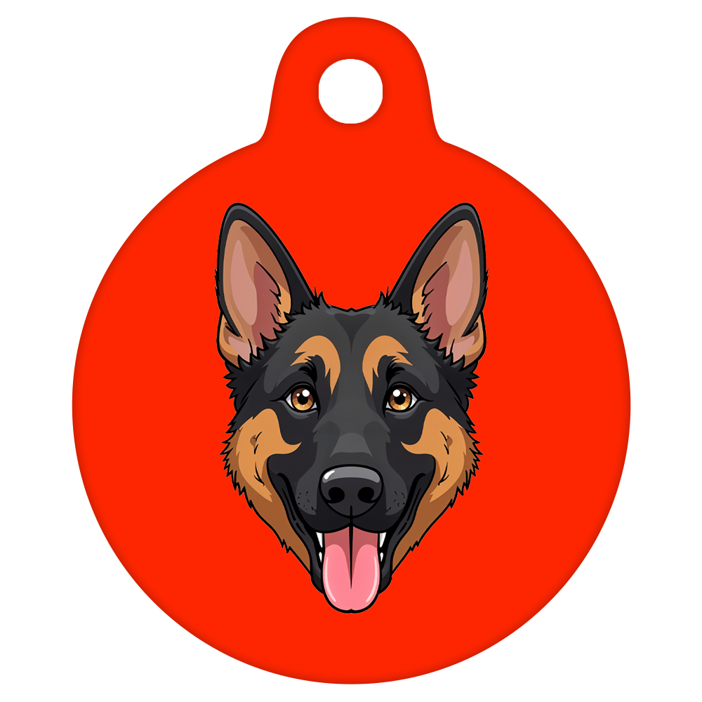 38mm Diameter Large Size - German Shepherd Dog