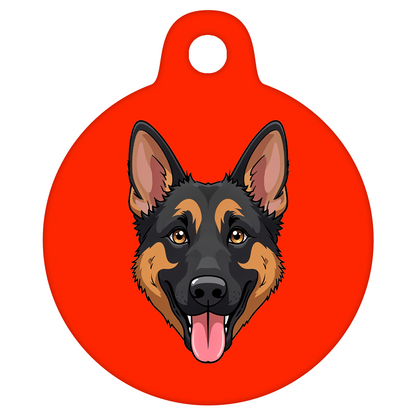 38mm Diameter Large Size - German Shepherd Dog