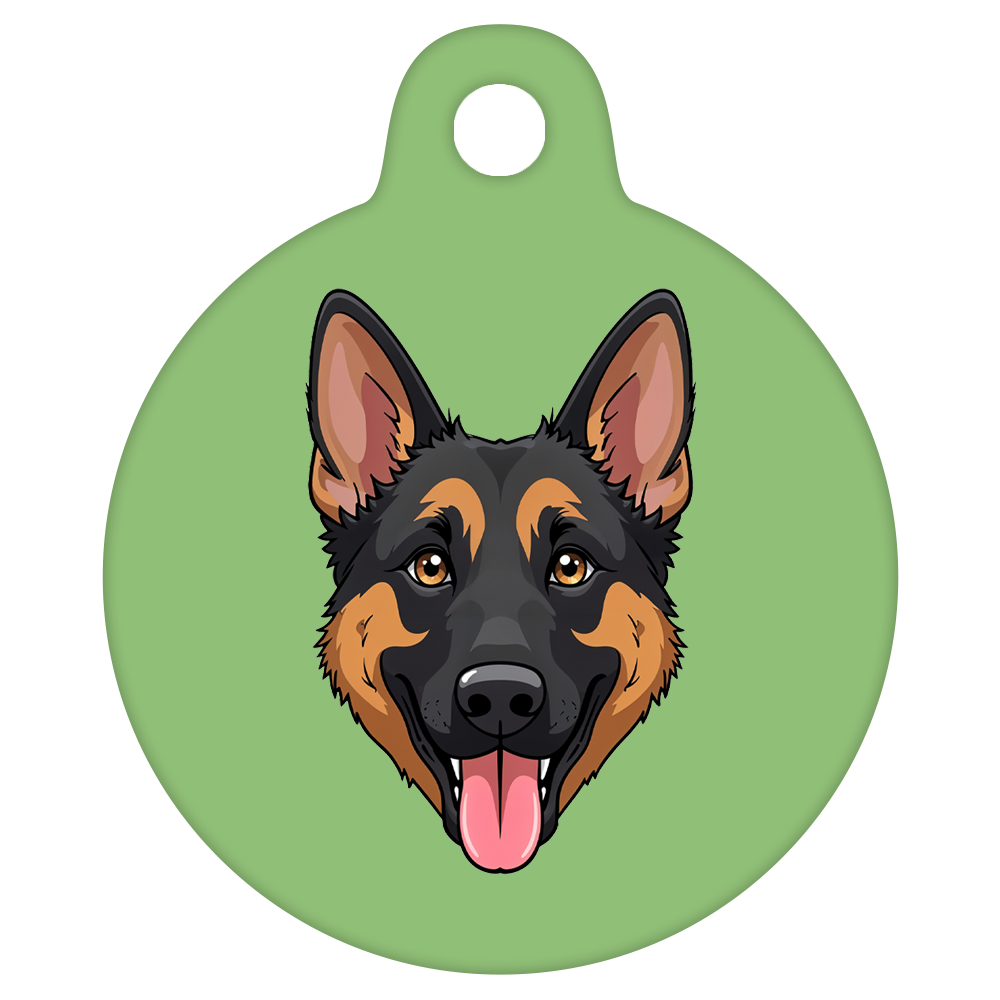 19mm Diameter Tiny Size - German Shepherd Dog