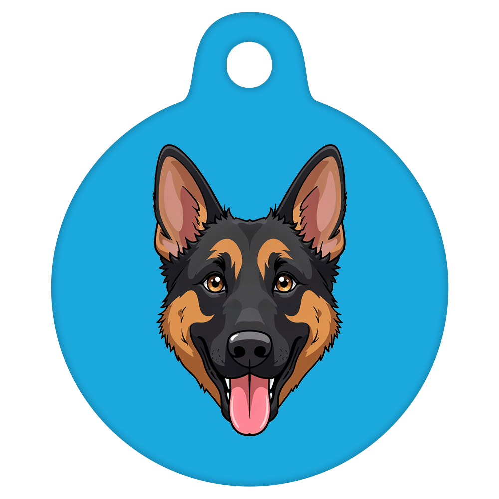 38mm Diameter Large Size - German Shepherd Dog