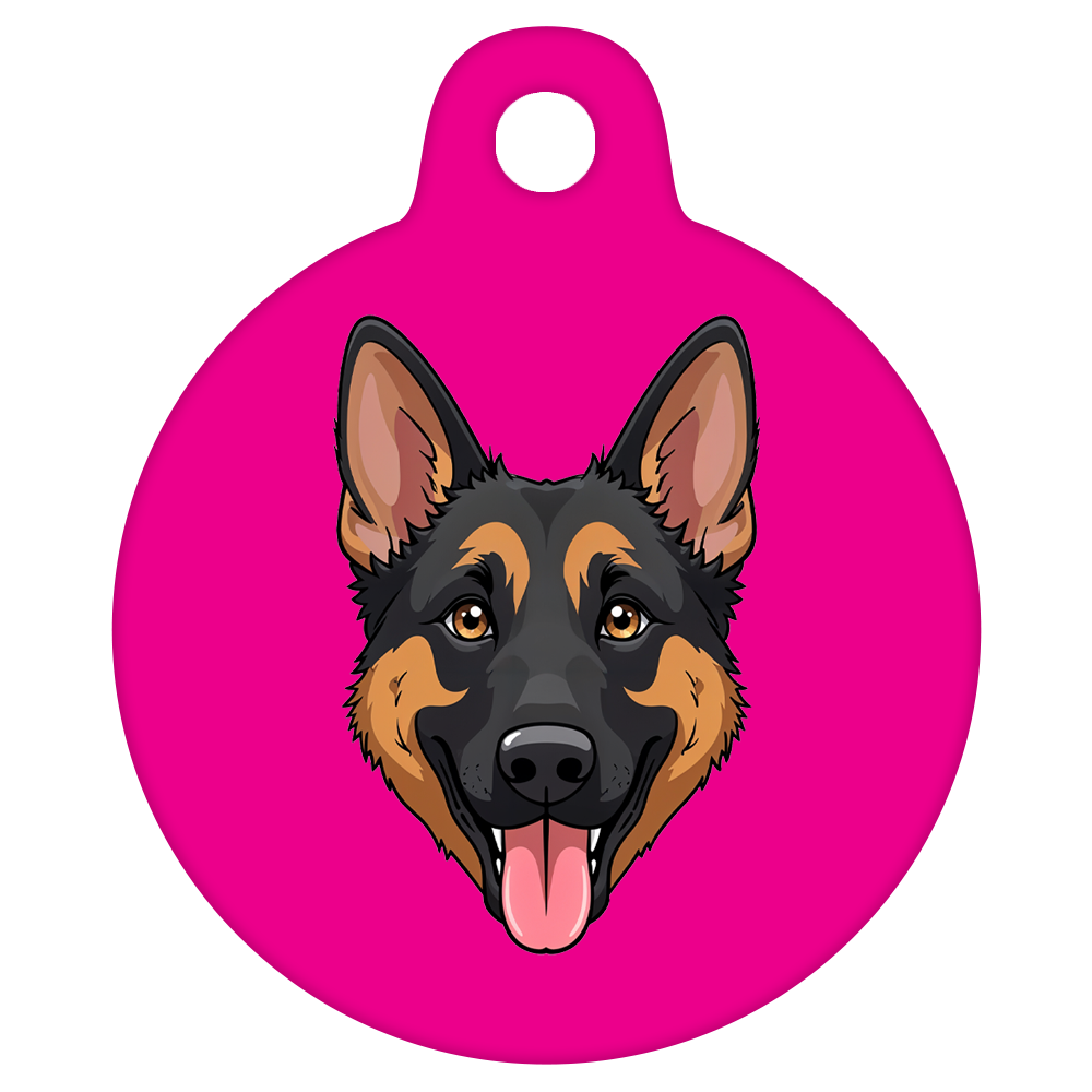 19mm Diameter Tiny Size - German Shepherd Dog