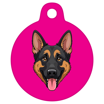 19mm Diameter Tiny Size - German Shepherd Dog