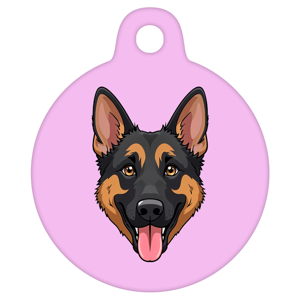 25mm Diameter Small Size - German Shepherd Dog