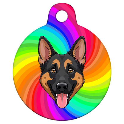 38mm Diameter Large Size - German Shepherd Dog