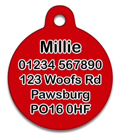 Lost As Fuck Red - Pet ID Tag