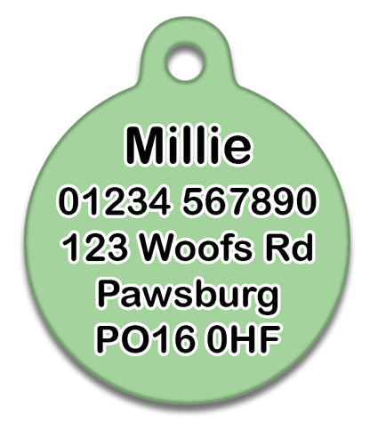 Lost As Fuck Green - Pet ID Tag