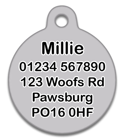 Lost As Fuck Grey - Pet ID Tag