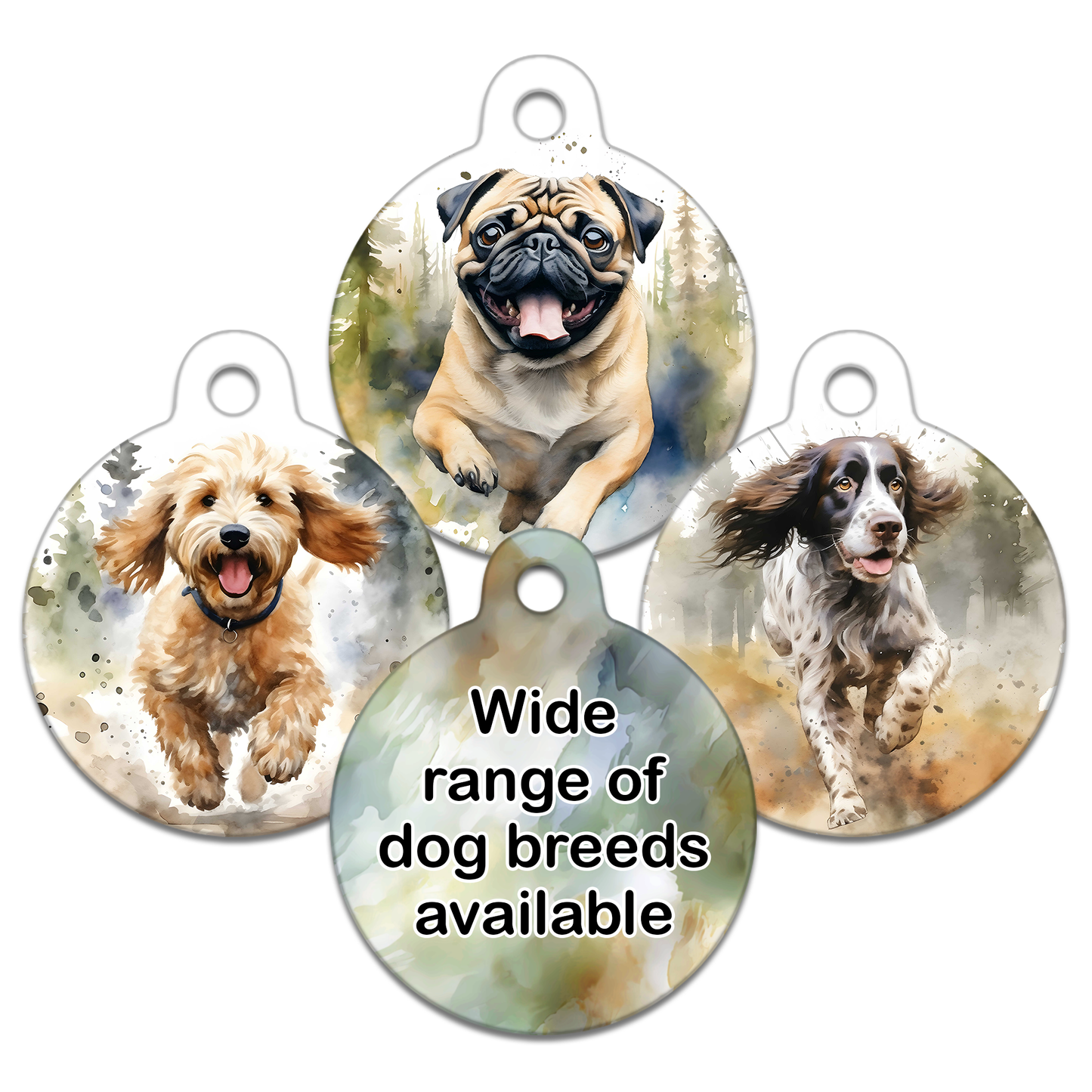 Woodland Running Dog Tag
