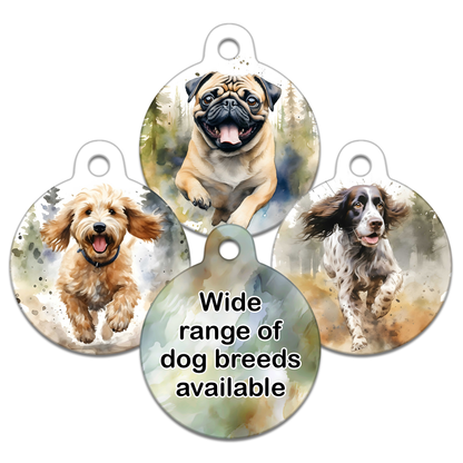 Woodland Running Dog Tag