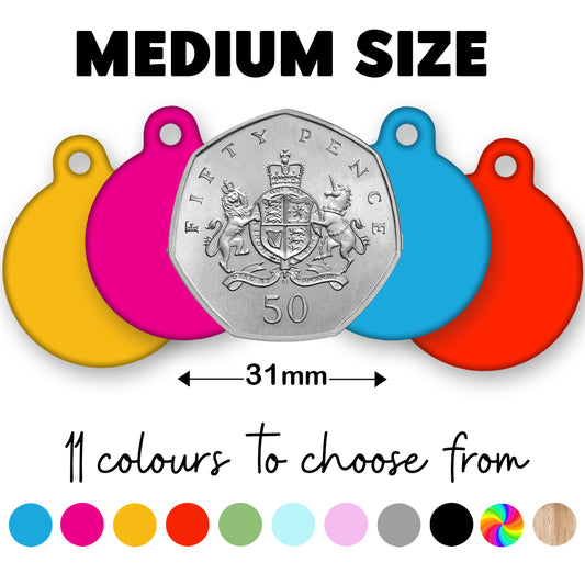 31mm Diameter Medium Size - Boxer Dog