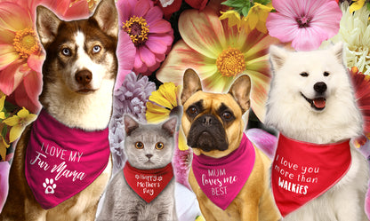Mum You're Pawsome Dog Bandana