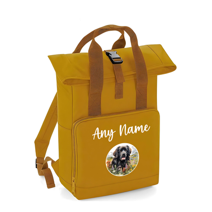 Overnighter Rucksack 14 Litres Mustard Wildflower Dog Breed Design
