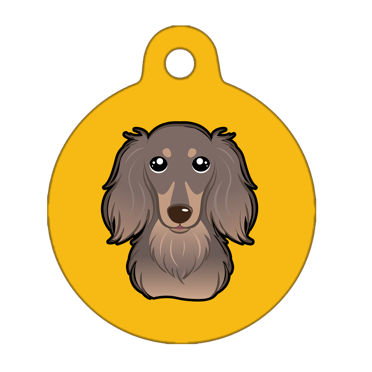 19mm Diameter Tiny Size - Dachshund Dog