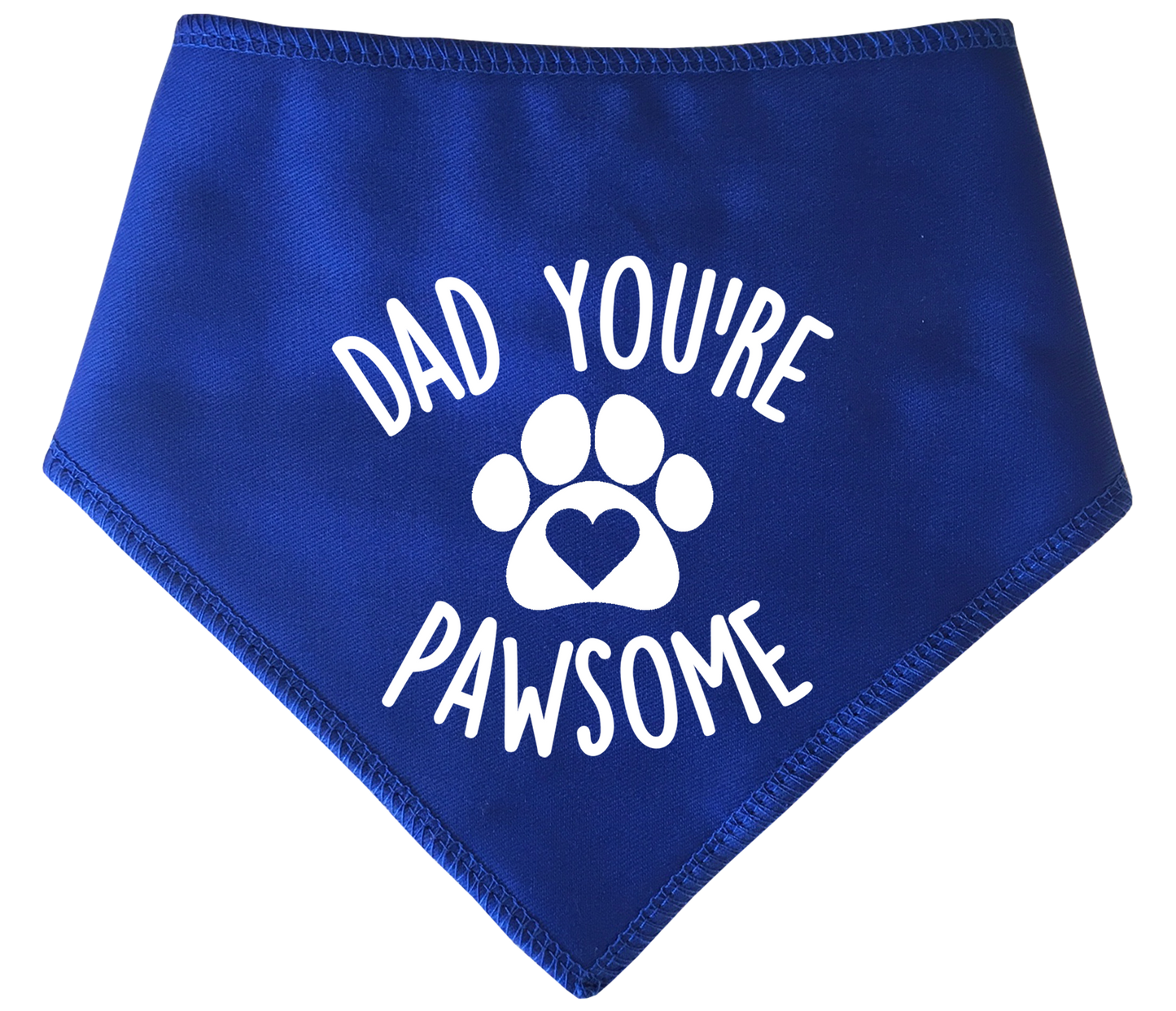 Dad You're Pawsome Dog Bandana