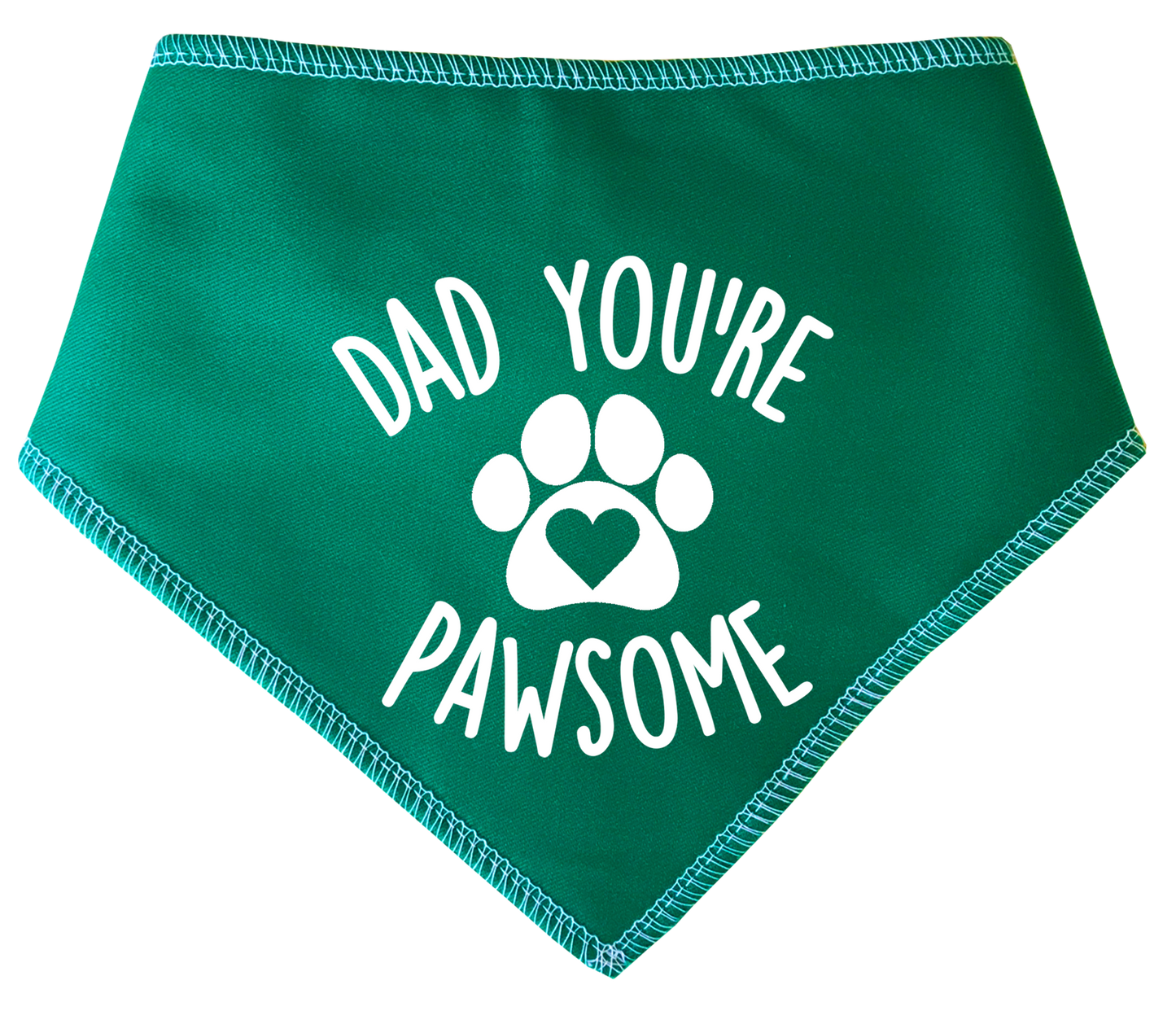 Dad You're Pawsome Dog Bandana
