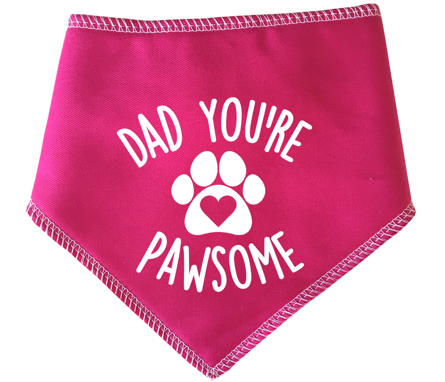 Dad You're Pawsome Dog Bandana