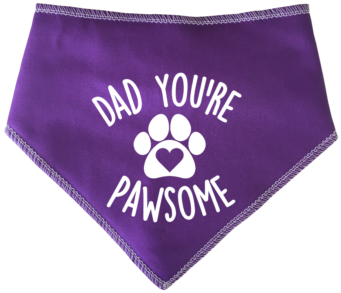 Dad You're Pawsome Dog Bandana