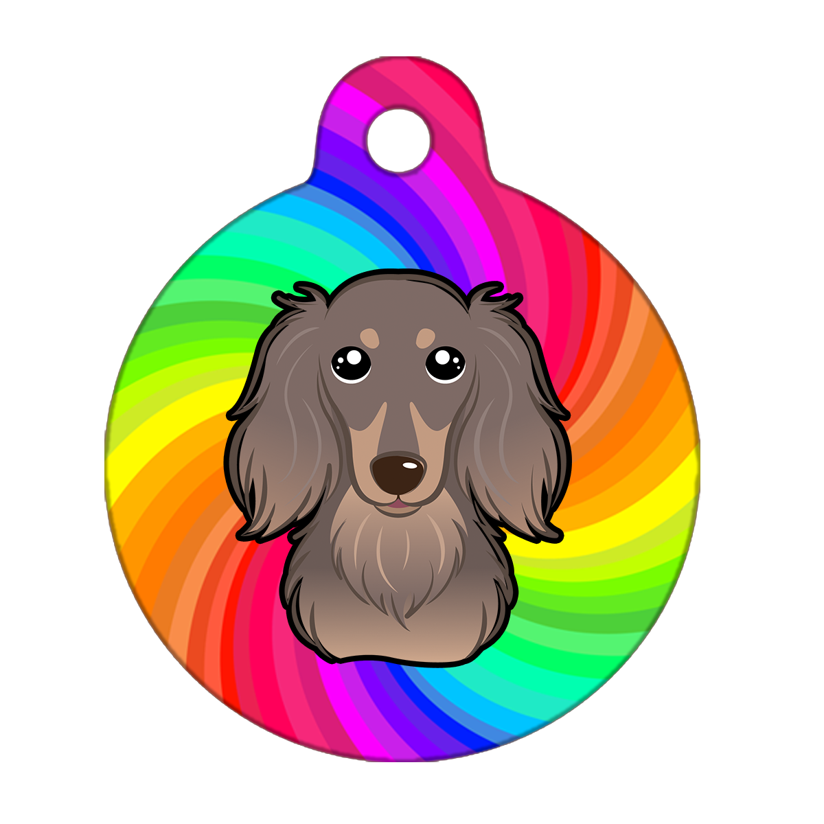 19mm Diameter Tiny Size - Dachshund Dog