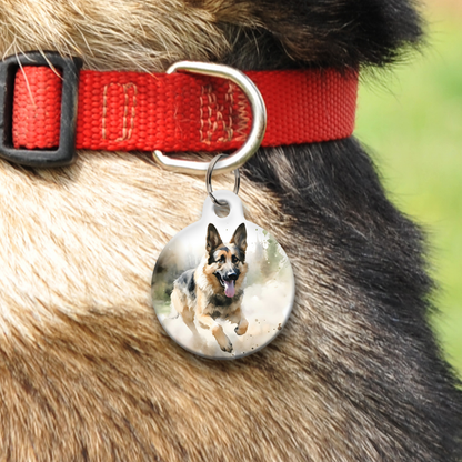 Woodland Running Dog Tag