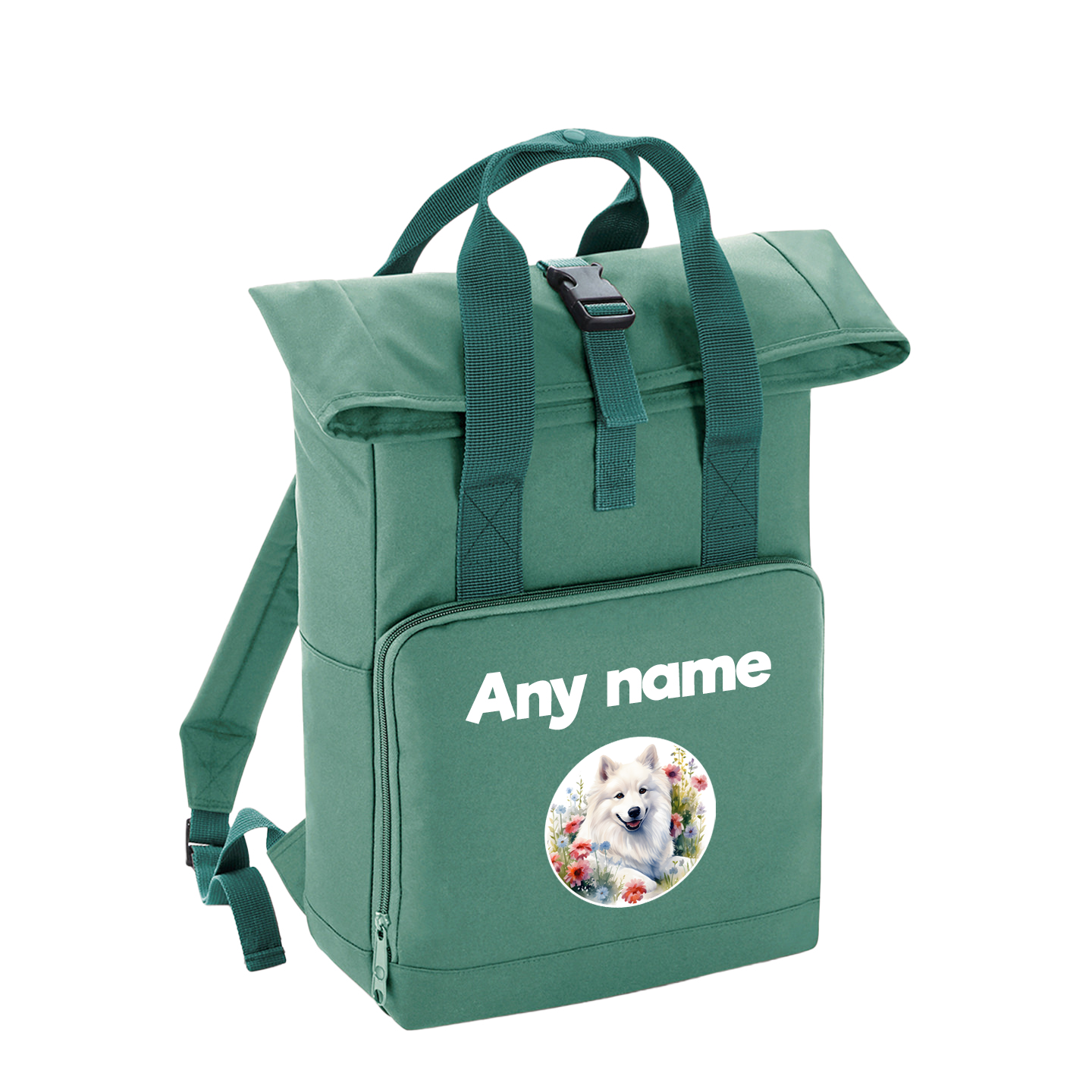 Overnighter Rucksack 14 Litres Sage Wildflower Dog Breed Design