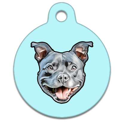 19mm Diameter Tiny Size - Staffie Dog