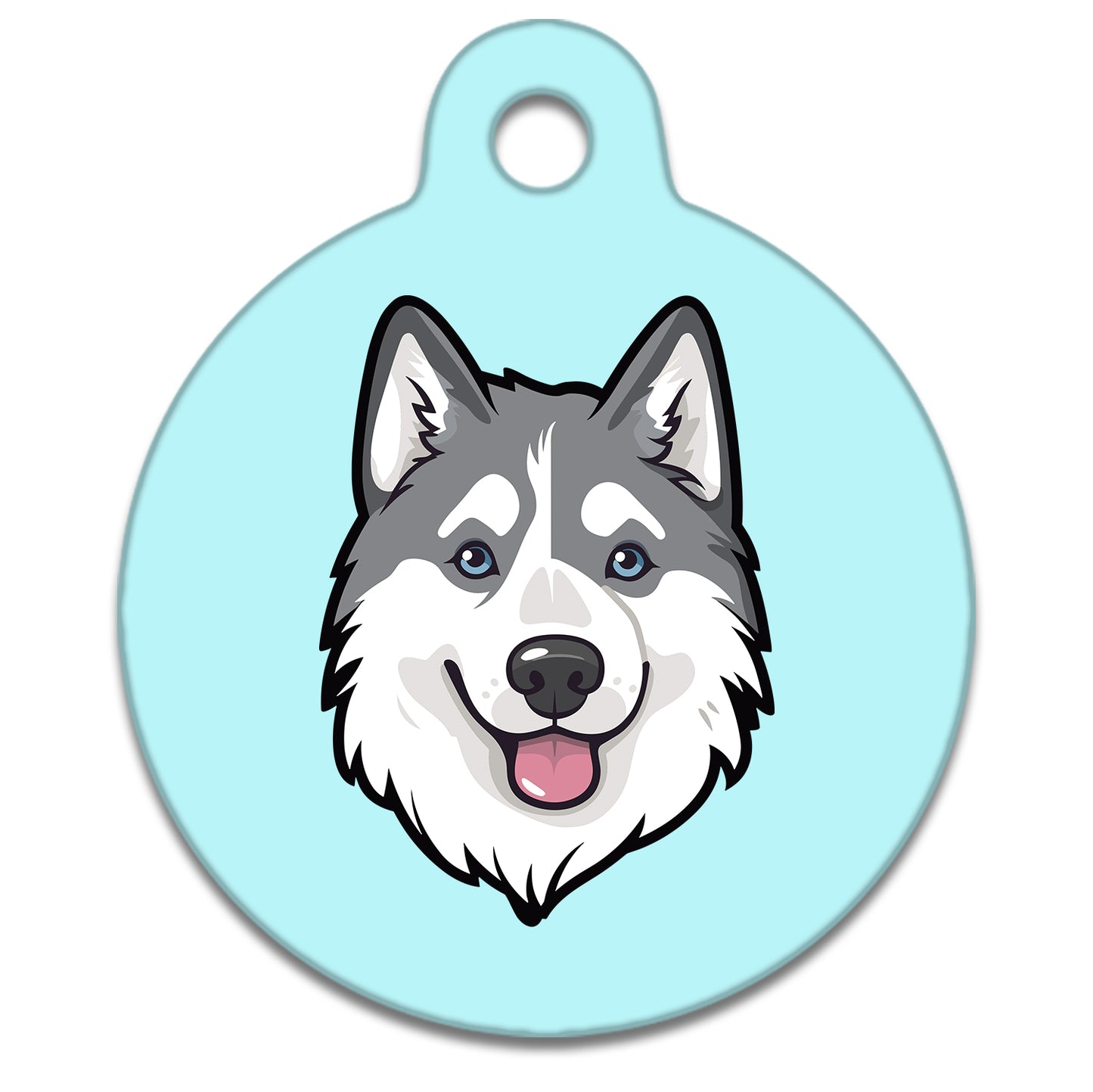 38mm Diameter Large Size - Husky Malamute Dog