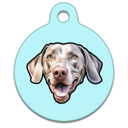 38mm Diameter Large Size - Weimaraner Dog