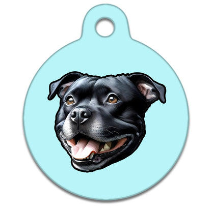 19mm Diameter Tiny Size - Staffie Dog