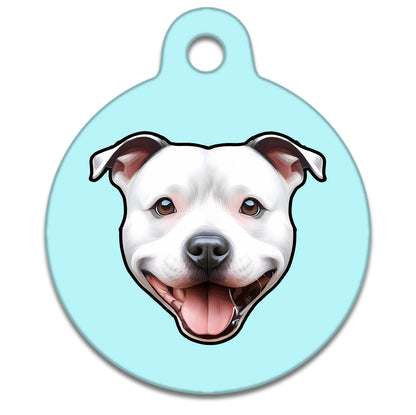 19mm Diameter Tiny Size - Staffie Dog