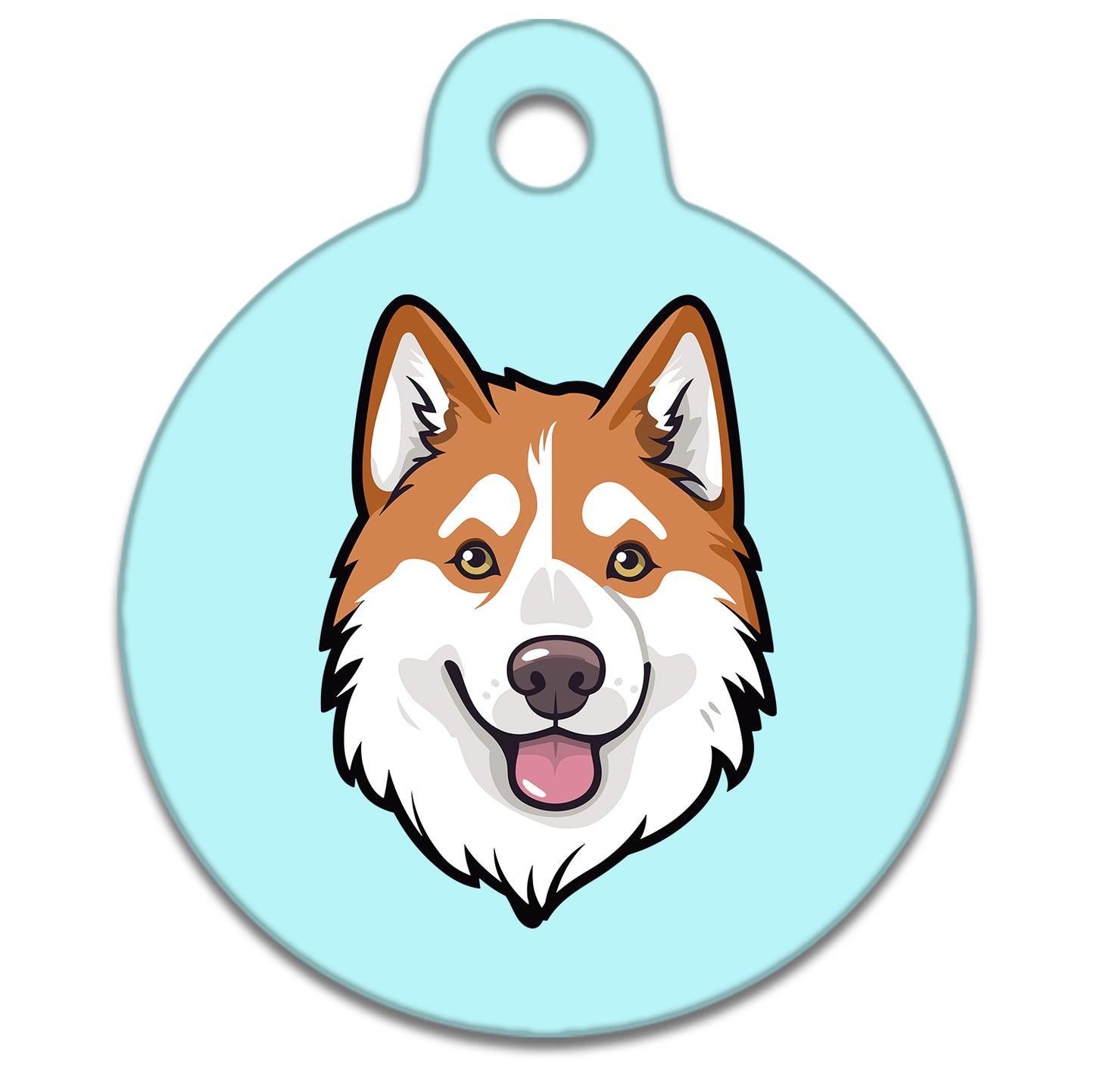 25mm Diameter Small Size - Husky Malamute Dog