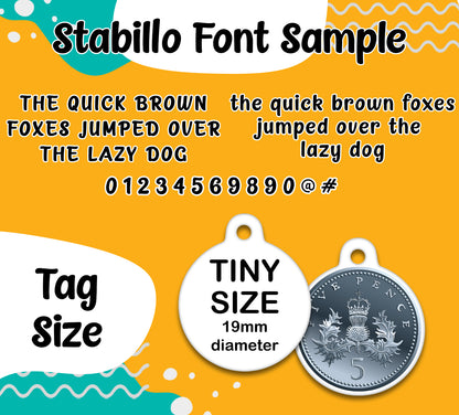 Yellow - Pet ID Tag