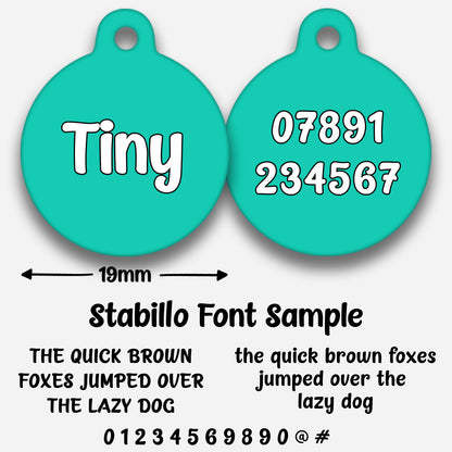 Turquoise - Pet ID Tag