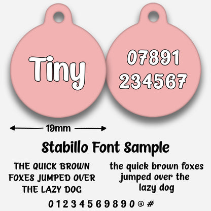 Blush Pink Plain Colour - Pet ID Tag