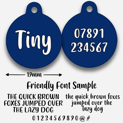 Navy - Pet ID Tag