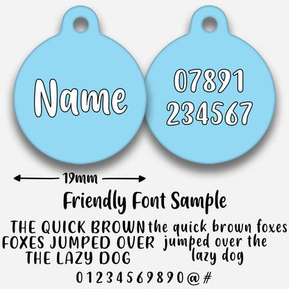 Sky Blue - Pet ID Tag
