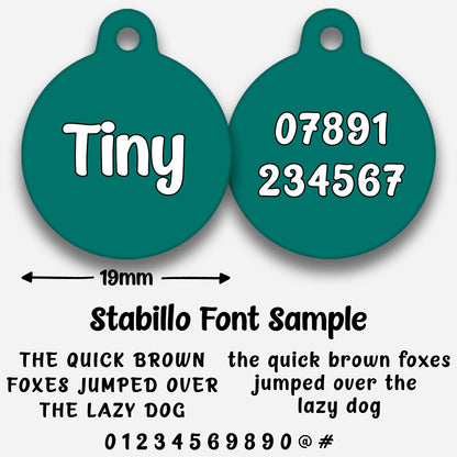 Teal - Pet ID Tag
