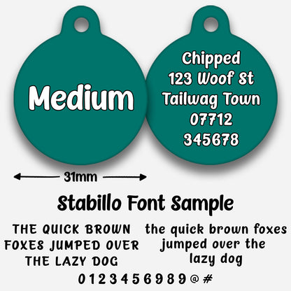 Teal - Pet ID Tag