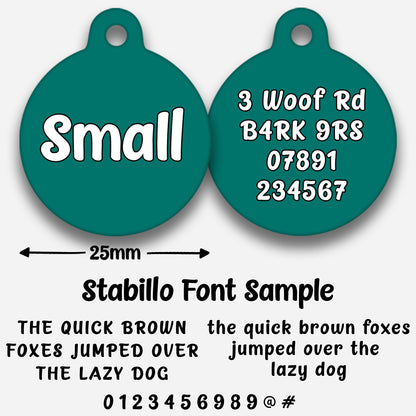 Teal - Pet ID Tag