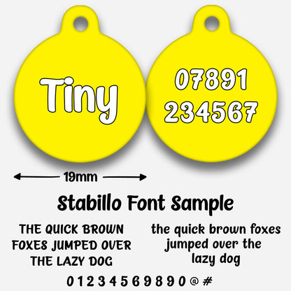 Yellow - Pet ID Tag