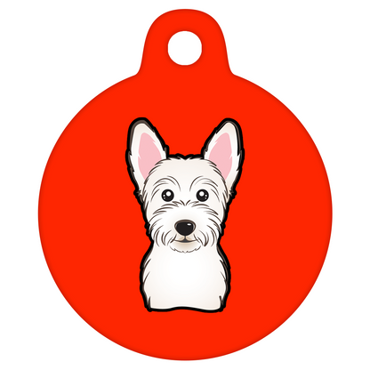 19mm Diameter Tiny Size - West Highland Terrier