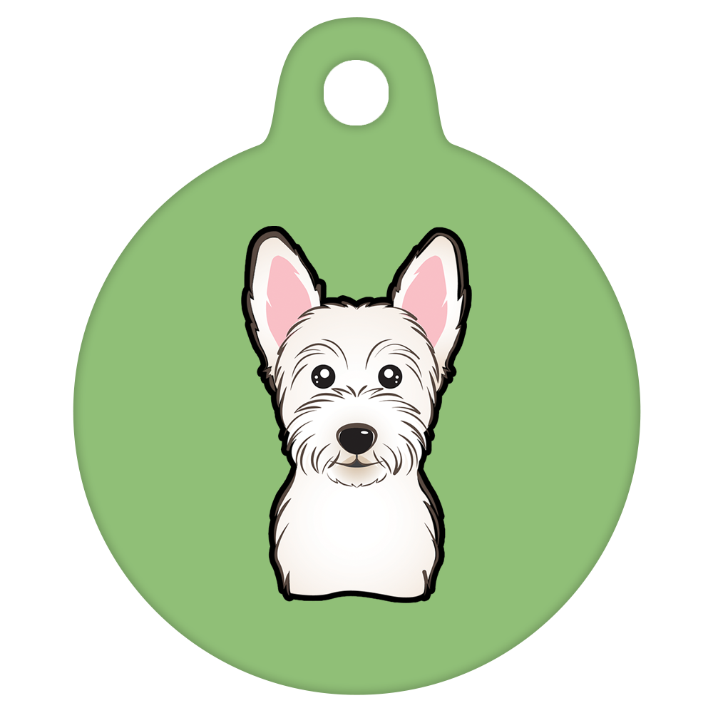 38mm Diameter Large Size - West Highland Terrier Dog