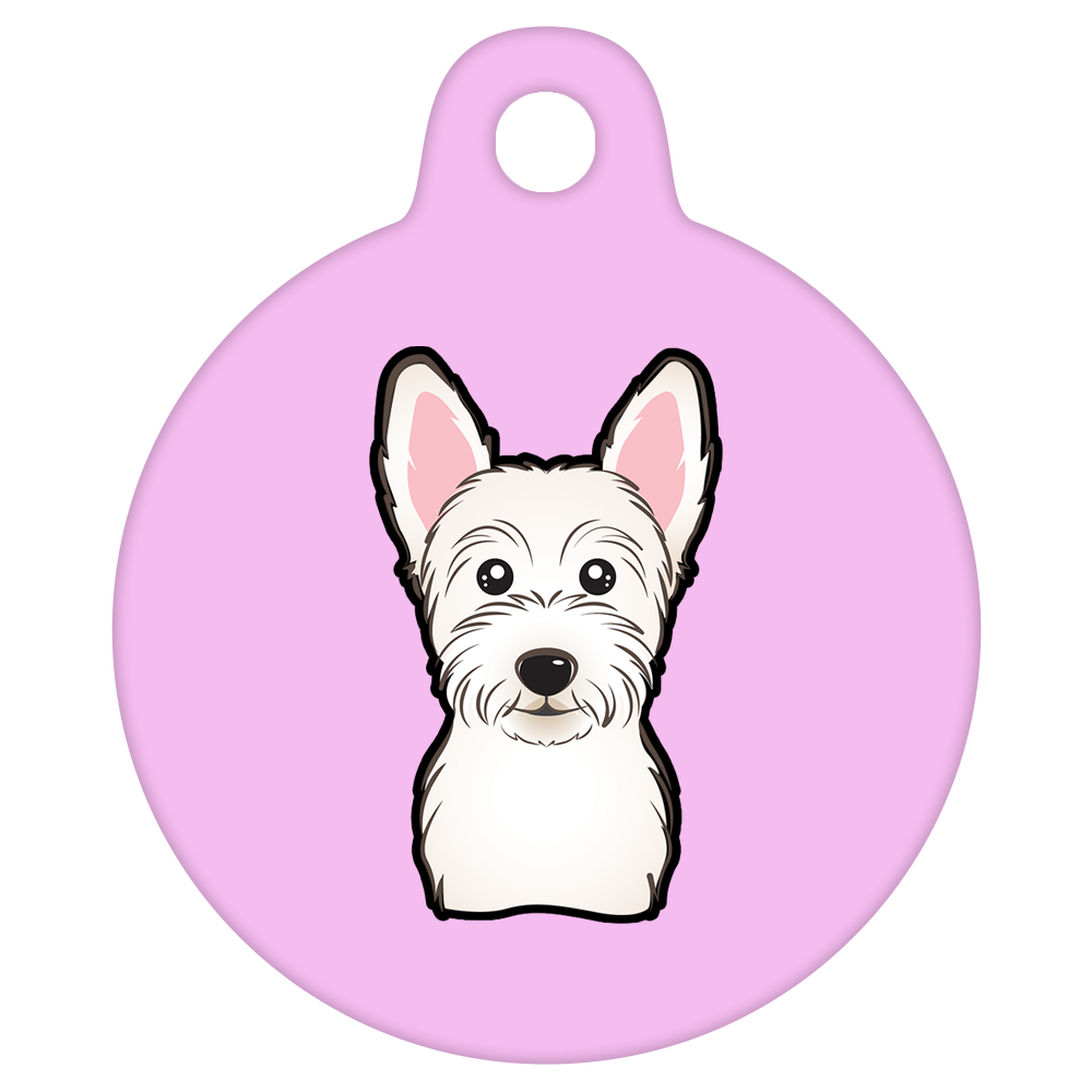 19mm Diameter Tiny Size - West Highland Terrier