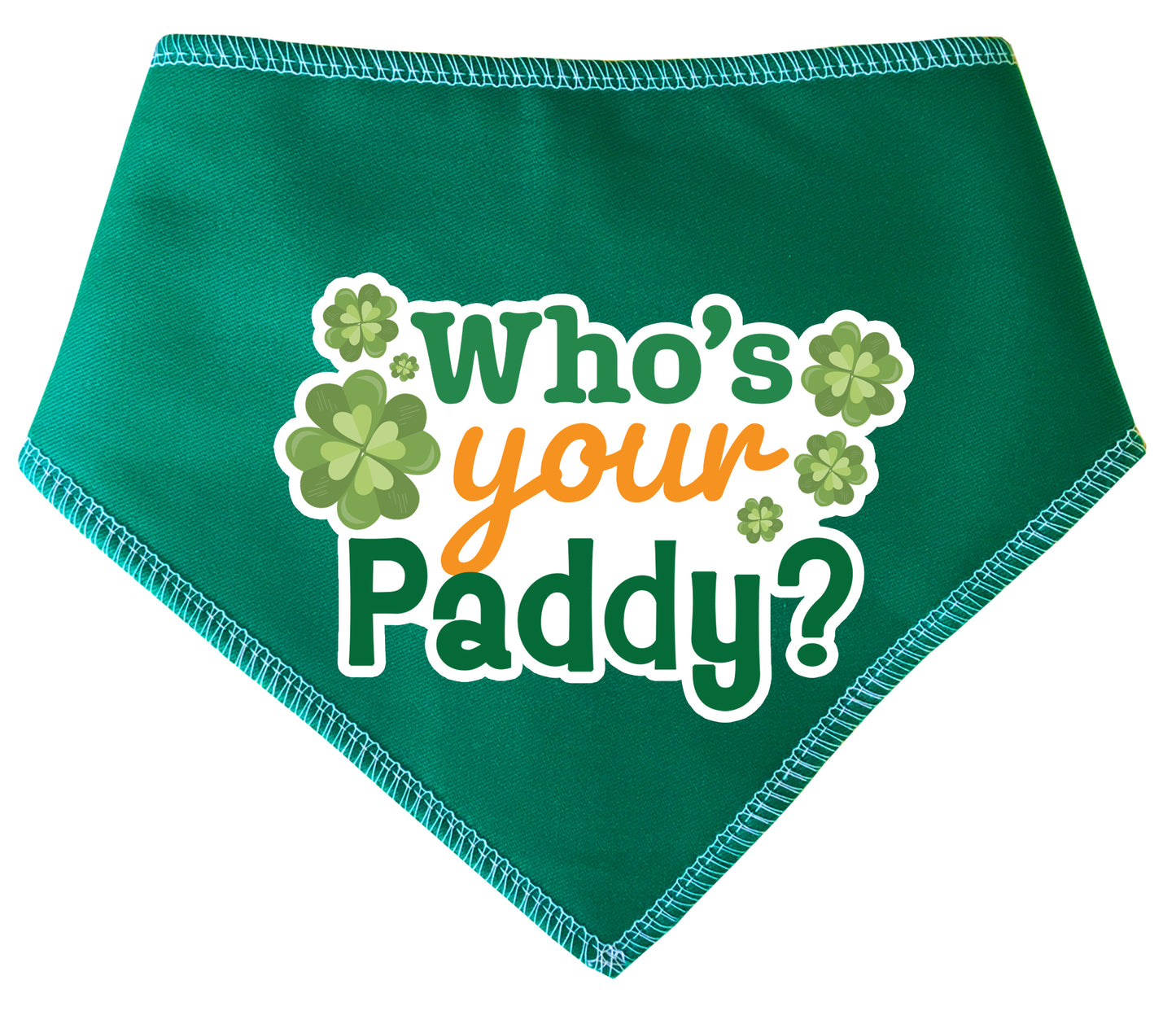 Who's Your Paddy St Patrick's Day Dog Bandana