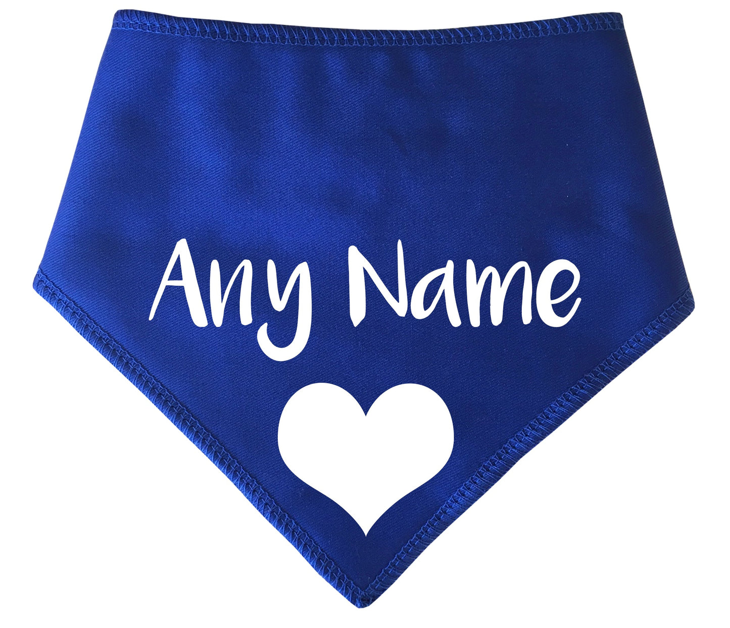 Blue Heart Any Wording Or Name Dog Bandana